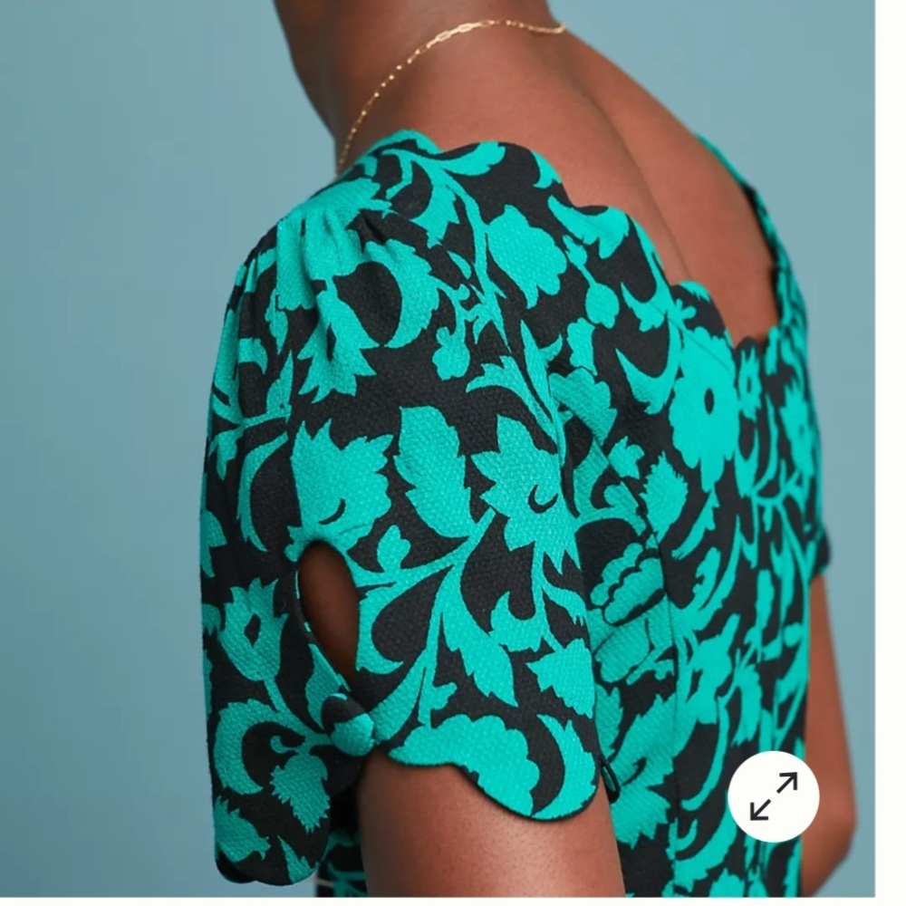 Anthropologie Maeve Aseey Floral Print Rayon Blouse - Picture 3 of 10